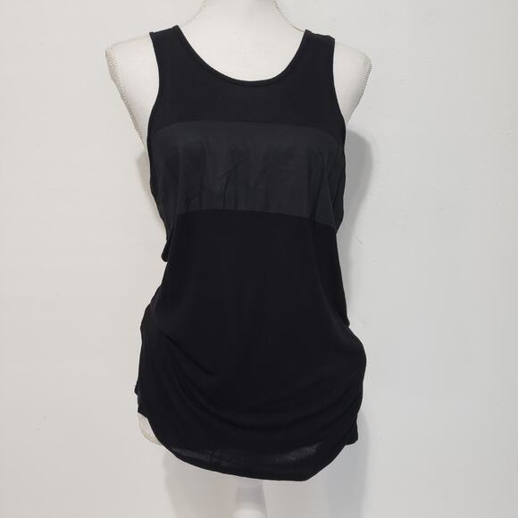 Rag & Bone JEAN Mens SIZE M Black Tank Top w/ Pocket Side Slits 100% Cotton FLAW - Picture 10 of 16